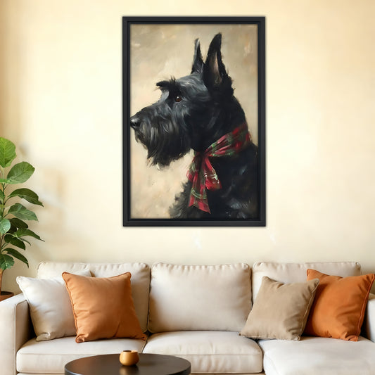 Funny Dog Art - Canvas Wall Art - Abstract Funny Living Room Decor| Liberty Signs #SZ219
