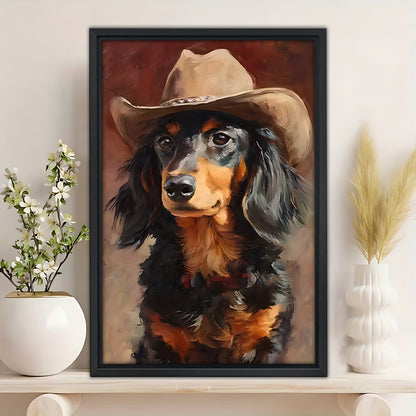 Funny Dog Art - Canvas Wall Art - Abstract Funny Living Room Decor| Liberty Signs #SZ258