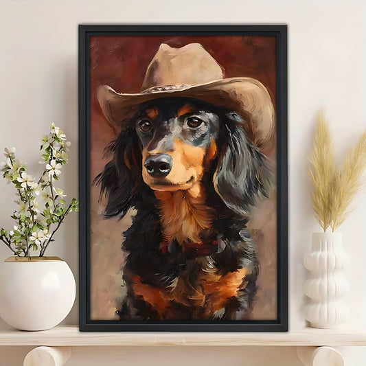 Funny Dog Art - Canvas Wall Art - Abstract Funny Living Room Decor| Liberty Signs #SZ258