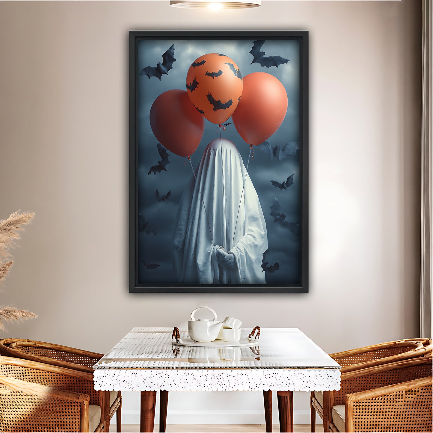 Halloween Collection -  Canvas Wall Art - Holiday Living Room Decor | Liberty Sign #SZ014