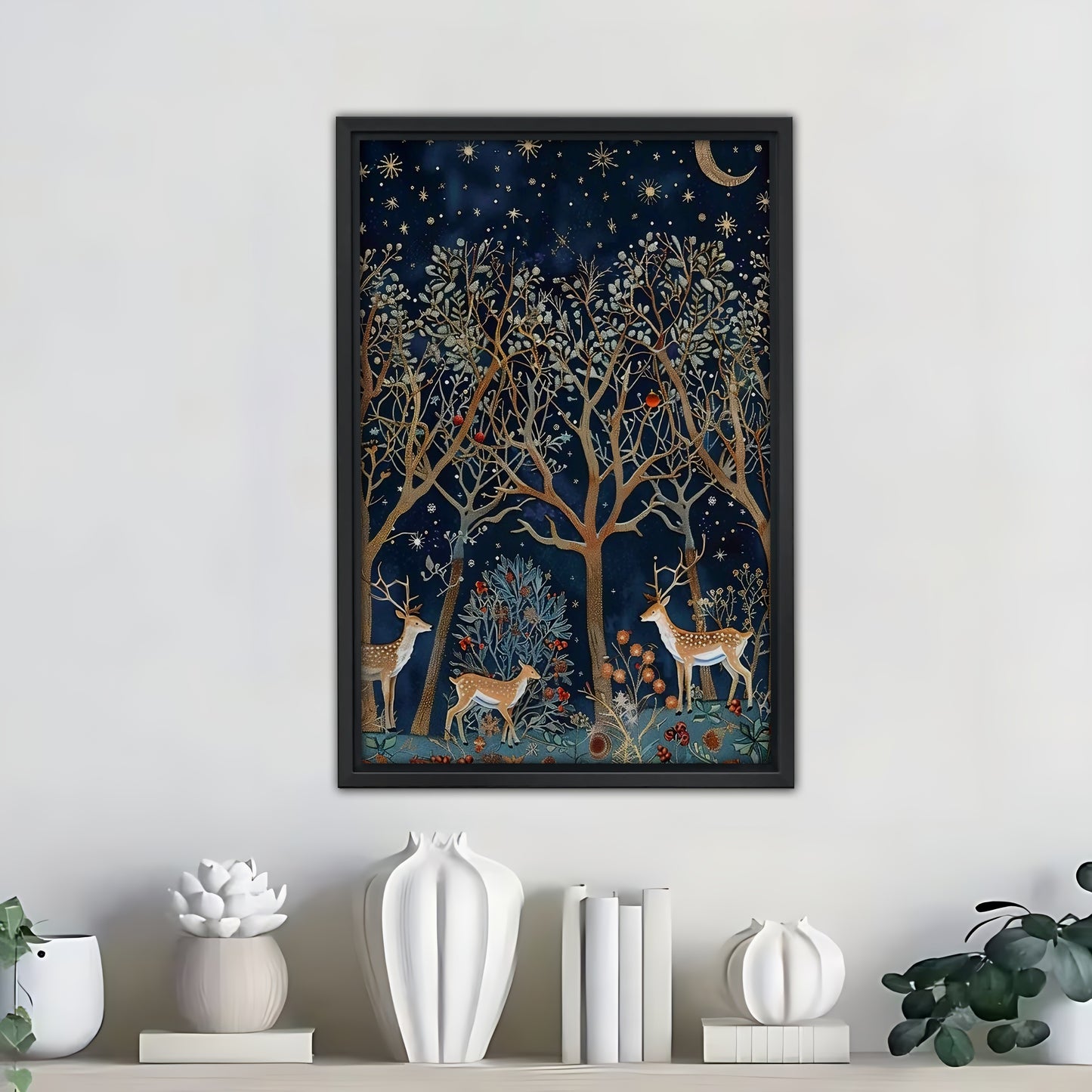 Neutral Abstract Framed Wall Art – Minimalist Line Art for Office or Studio | Liberty Signs #SZ341