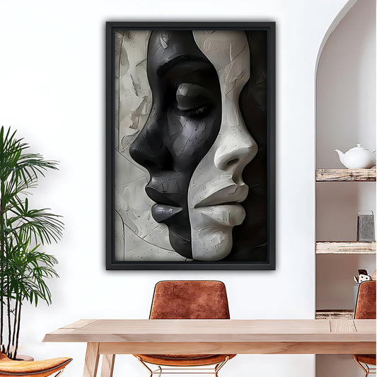 12x18 Neutral Abstract Framed Wall Art – Minimalist Line Art for Office or Studio | Liberty Signs#M3104