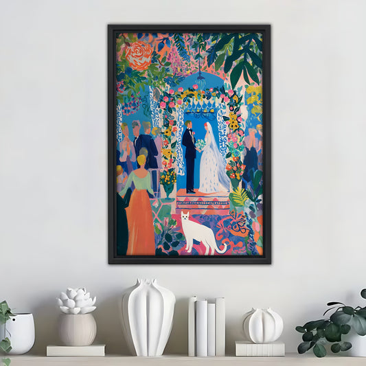 Neutral Abstract Framed Wall Art – Minimalist Line Art for Office or Studio | Liberty Signs #SZ277