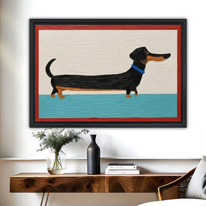 Funny Dog Art - Canvas Wall Art - Abstract Funny Living Room Decor| Liberty Signs #HZ097