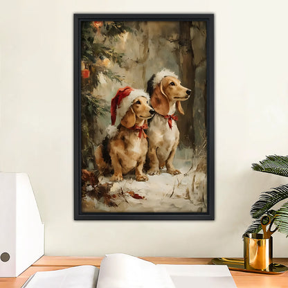 Funny Dog Art - Canvas Wall Art - Abstract Funny Living Room Decor| Liberty Signs #SZ180