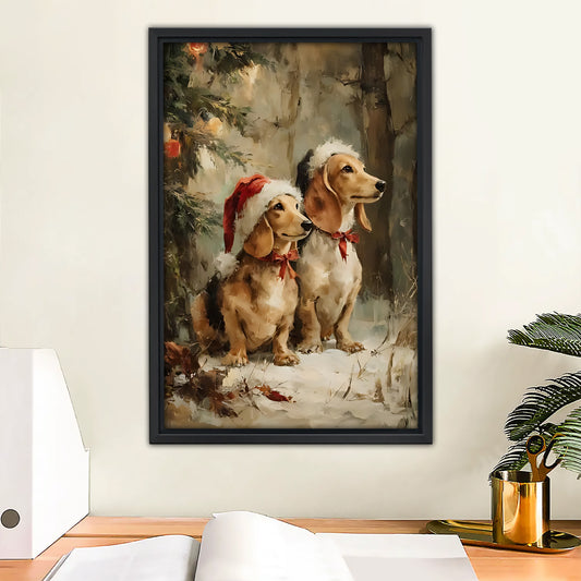 Funny Dog Art - Canvas Wall Art - Abstract Funny Living Room Decor| Liberty Signs #SZ180