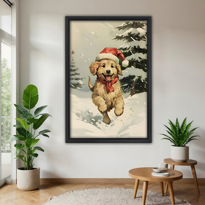 Funny Dog Art - Canvas Wall Art - Abstract Funny Living Room Decor| Liberty Signs #SZ192