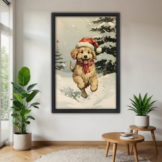 Funny Dog Art - Canvas Wall Art - Abstract Funny Living Room Decor| Liberty Signs #SZ192