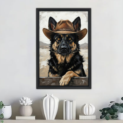 Funny Dog Art - Canvas Wall Art - Abstract Funny Living Room Decor| Liberty Signs #SZ279
