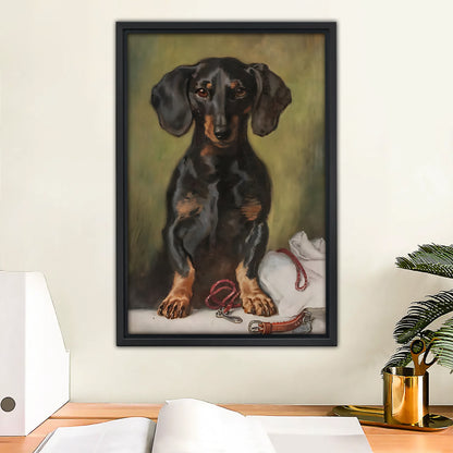 Funny Dog Art - Canvas Wall Art - Abstract Funny Living Room Decor| Liberty Signs #SZ169