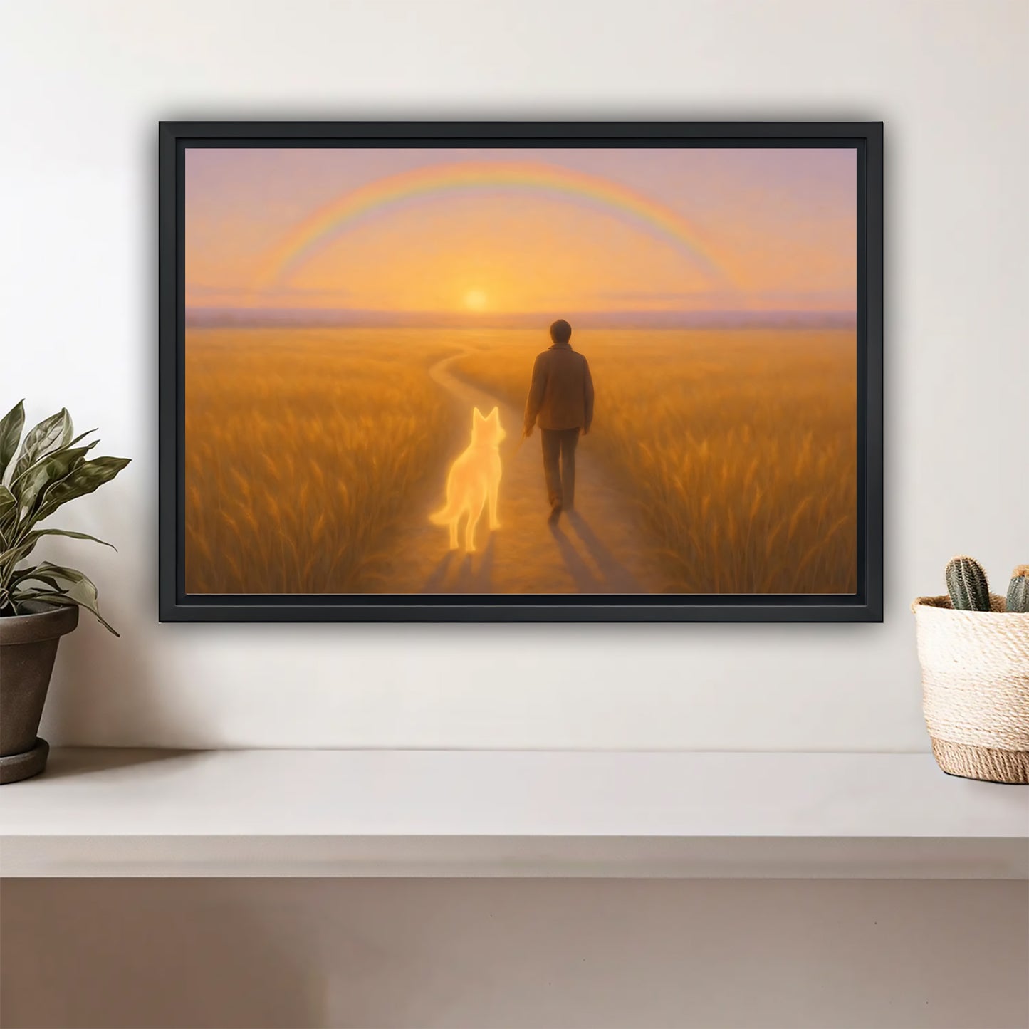 Funny Dog Art - Canvas Wall Art - Abstract Funny Living Room Decor| Liberty Signs #HZ029