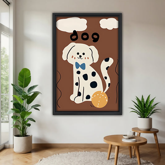 Funny Dog Art - Canvas Wall Art - Abstract Funny Living Room Decor| Liberty Signs #SZ098