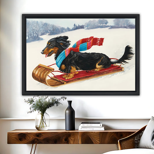 Funny Dog Art - Canvas Wall Art - Abstract Funny Living Room Decor| Liberty Signs #HZ057