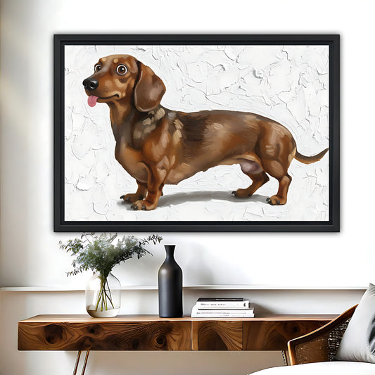 Funny Dog Art - Canvas Wall Art - Abstract Funny Living Room Decor| Liberty Signs #HZ094