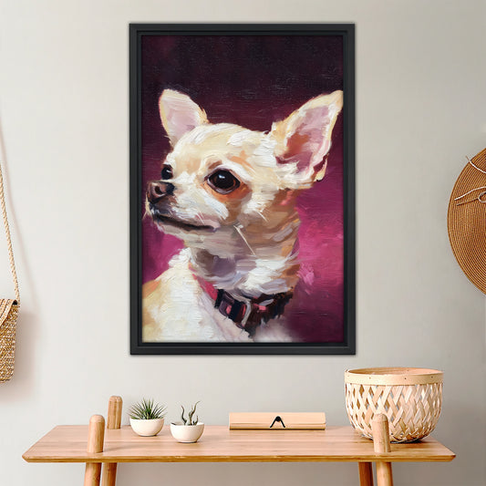 Funny Dog Art - Canvas Wall Art - Abstract Funny Living Room Decor| Liberty Signs #SZ041