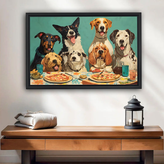 Funny Puppy Art -  Canvas Wall Art - Abstract Funny Living Room Decor| Liberty Signs  #HZ002