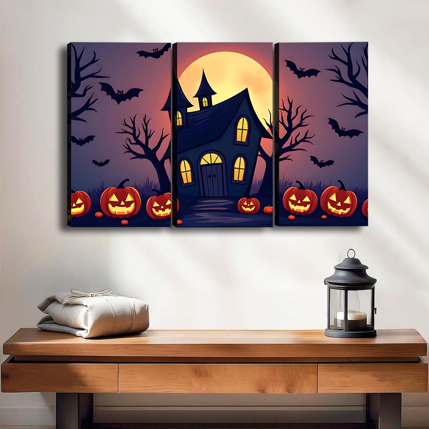 Halloween Collection - Canvas Wall Art - Holiday Living Room Decor | Liberty Sign #HZ001