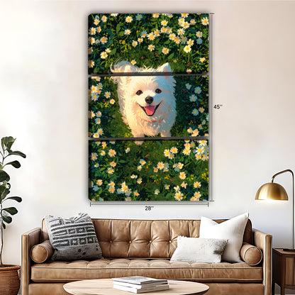 Funny Puppy Art - Canvas Wall Art - Abstract Funny Living Room Decor| Liberty Signs #SZ024