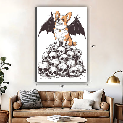 Funny Puppy Art - Canvas Wall Art - Abstract Funny Living Room Decor| Liberty Signs #SZ025