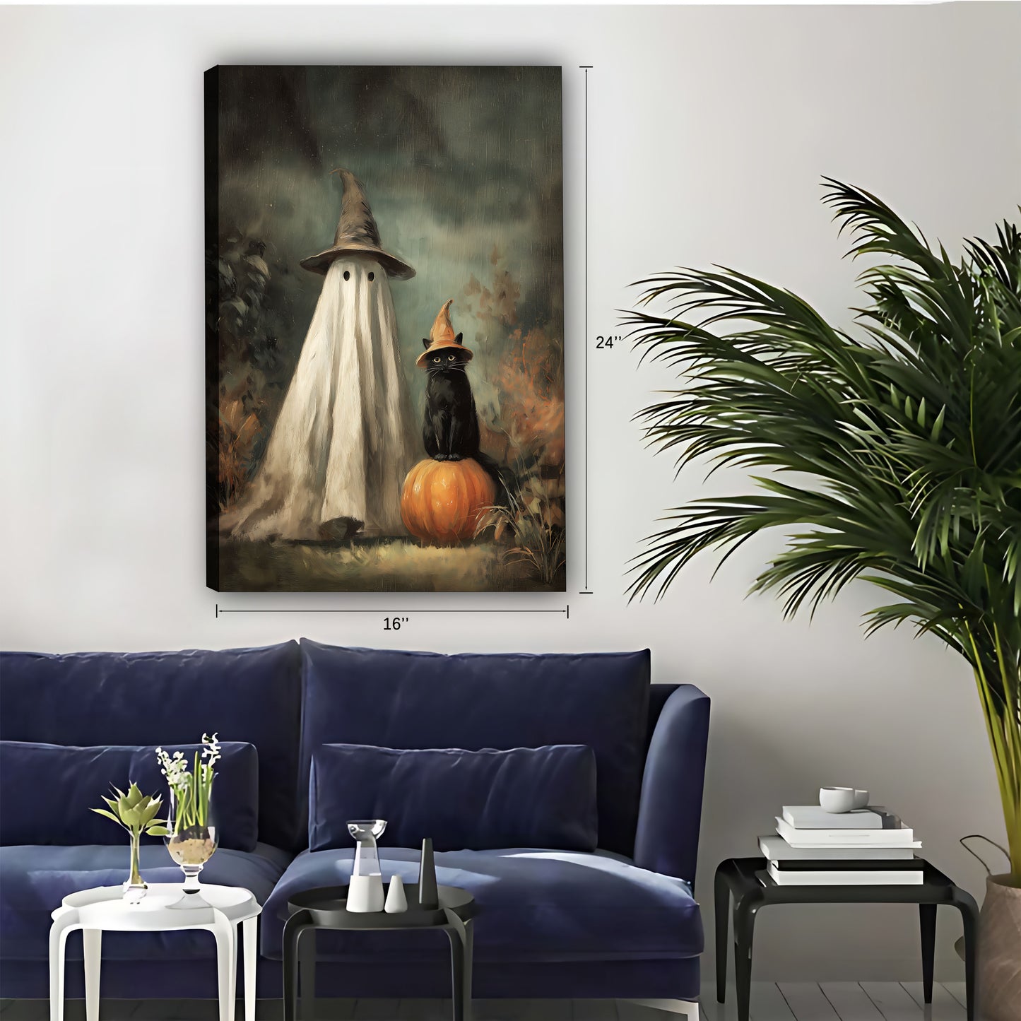 Halloween Collection -  Canvas Wall Art - Holiday Living Room Decor | Liberty Sign #SZ028