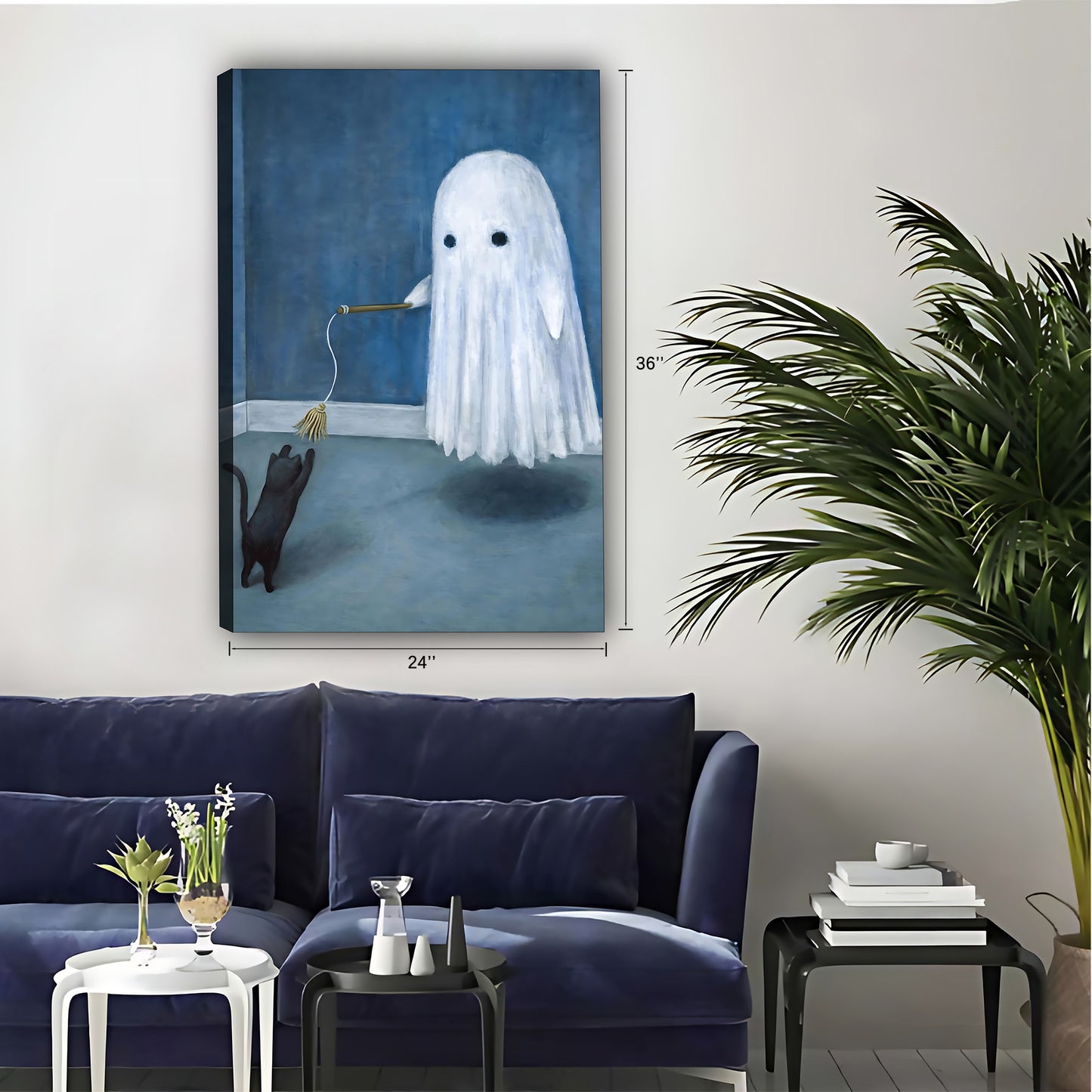 Halloween Collection -  Canvas Wall Art - Holiday Living Room Decor | Liberty Sign #SZ031