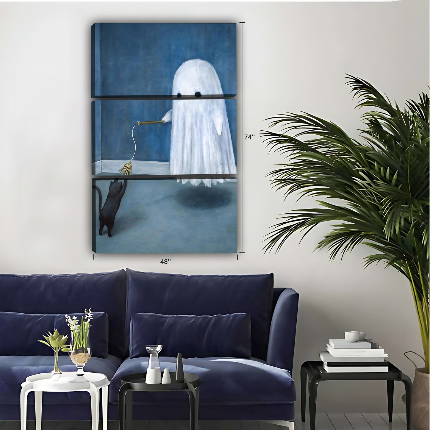 Halloween Collection -  Canvas Wall Art - Holiday Living Room Decor | Liberty Sign #SZ031