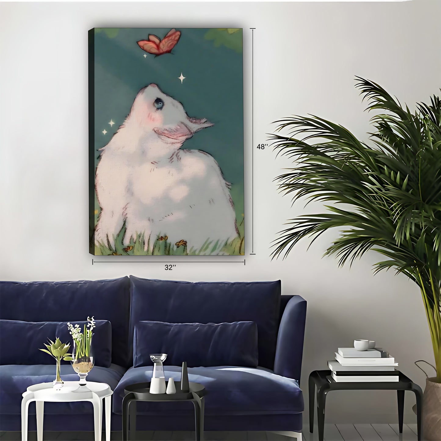 Funny Cat Art - Canvas Wall Art - Abstract Funny Living Room Decor| Liberty Signs #SZ036