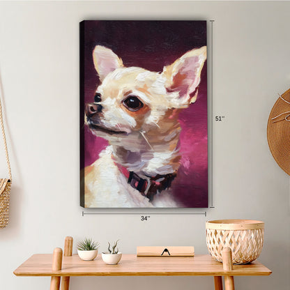 Funny Dog Art - Canvas Wall Art - Abstract Funny Living Room Decor| Liberty Signs #SZ041