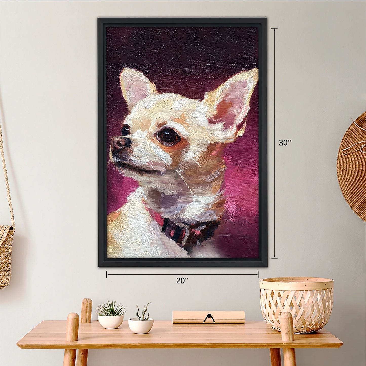 Funny Dog Art - Canvas Wall Art - Abstract Funny Living Room Decor| Liberty Signs #SZ041