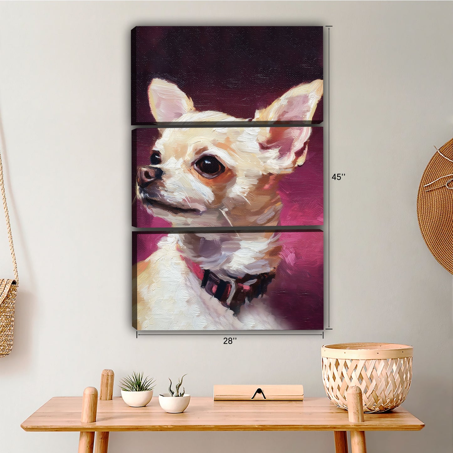 Funny Dog Art - Canvas Wall Art - Abstract Funny Living Room Decor| Liberty Signs #SZ041