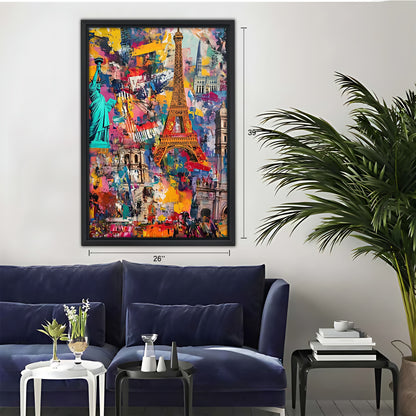 Neutral Abstract Framed Wall Art - Minimalist Line Art for Office or Studio Liberty Signs#SZ052