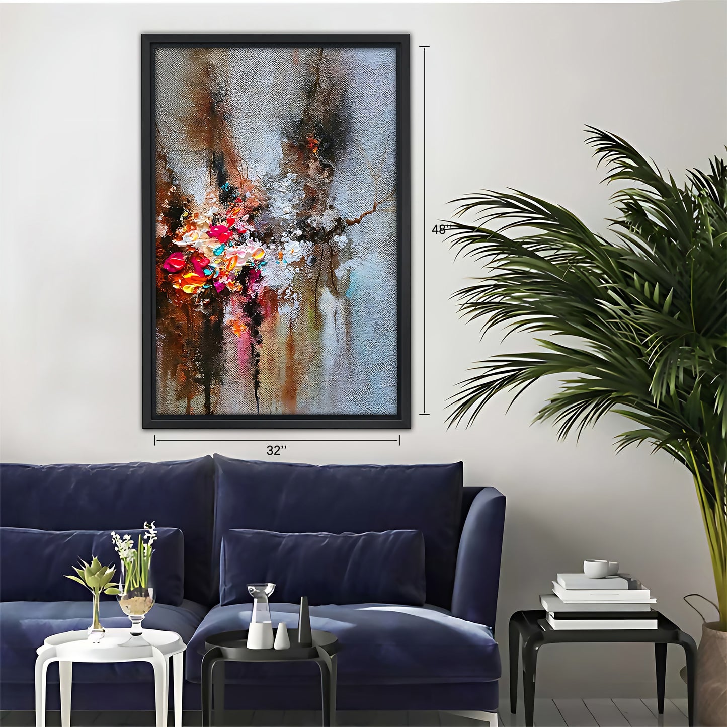 Neutral Abstract Framed Wall Art - Minimalist Line Art for Office or Studio Liberty Signs#SZ060