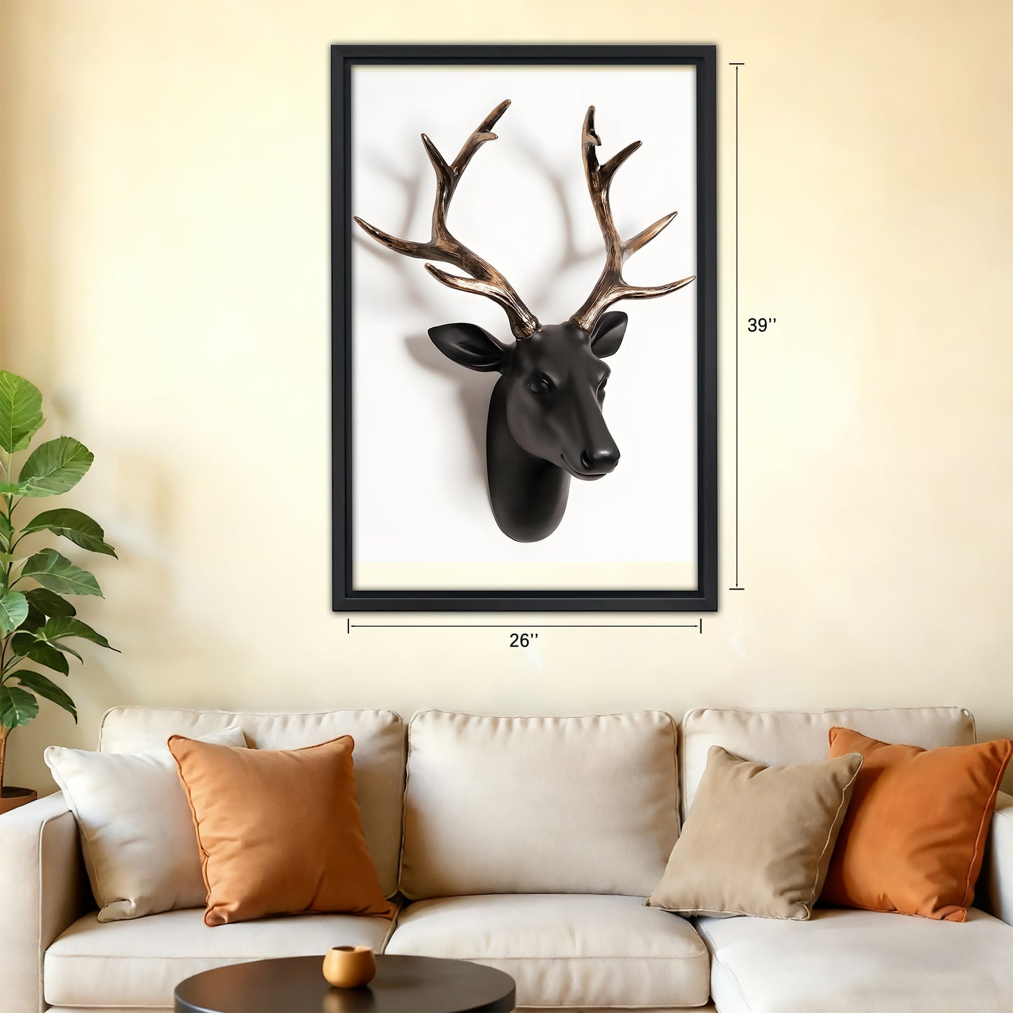 Neutral Abstract Framed Wall Art - Minimalist Line Art for Office or Studio Liberty Signs#SZ064