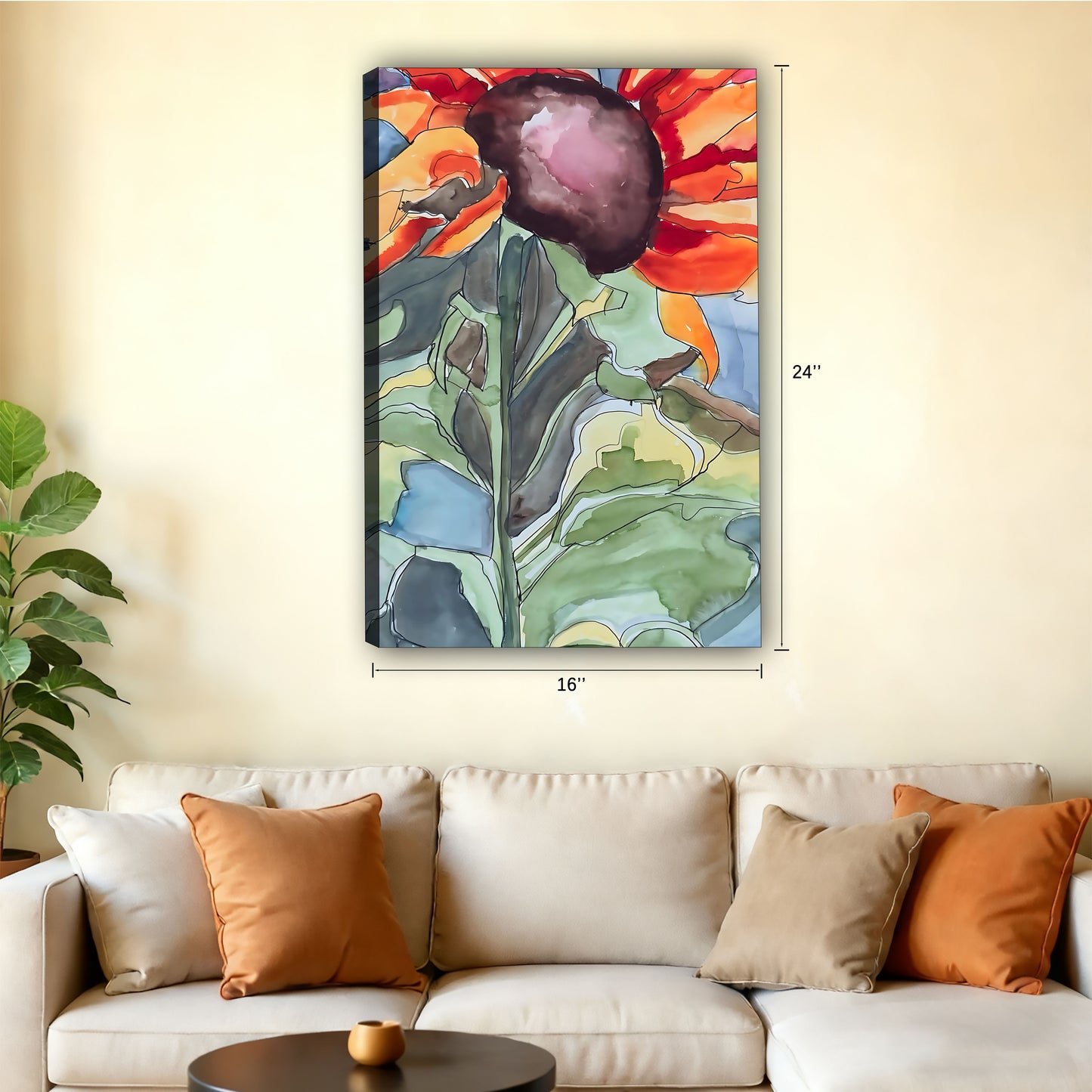 Neutral Abstract Framed Wall Art - Minimalist Line Art for Office or Studio Liberty Signs#SZ068