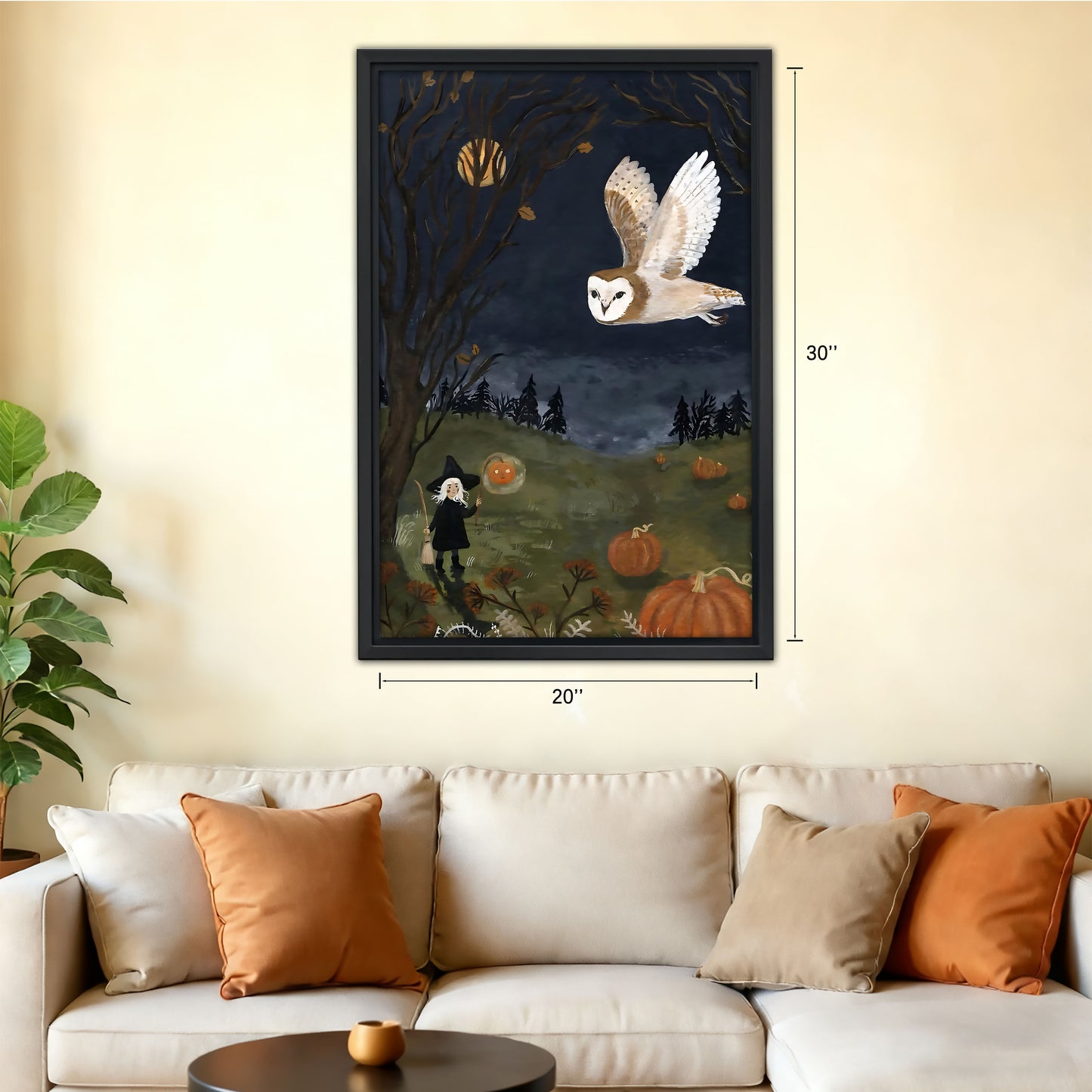 Halloween Collection - Canvas Wall Art - Holiday Living Room Decor | Liberty Sign #SZ070