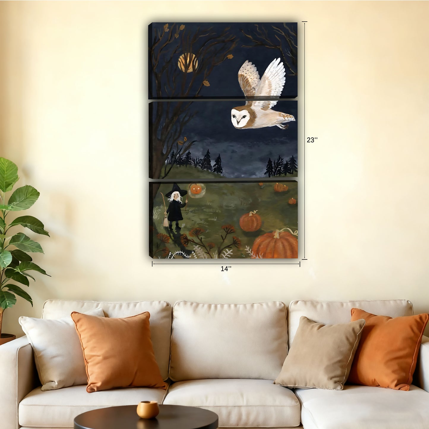 Halloween Collection - Canvas Wall Art - Holiday Living Room Decor | Liberty Sign #SZ070