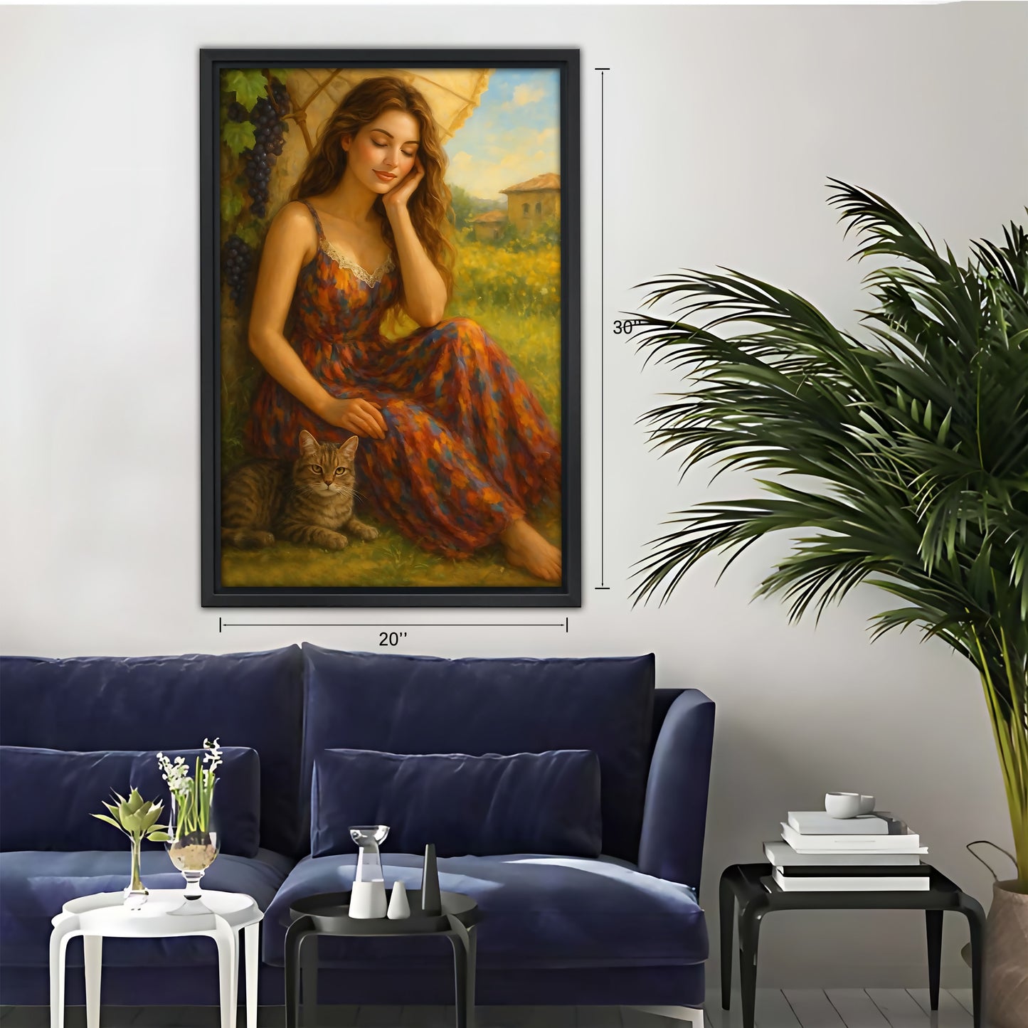 Neutral Abstract Framed Wall Art - Minimalist Line Art for Office or Studio Liberty Signs#SZ074