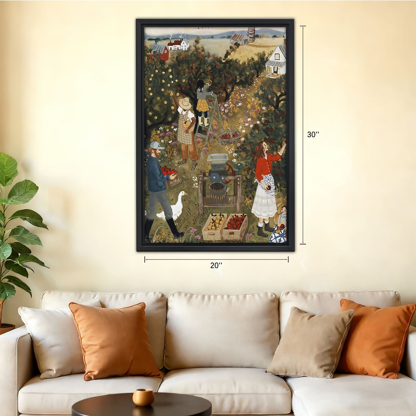 Neutral Abstract Framed Wall Art - Minimalist Line Art for Office or Studio Liberty Signs#SZ085