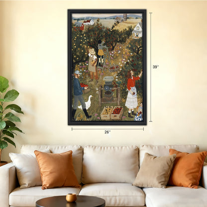 Neutral Abstract Framed Wall Art - Minimalist Line Art for Office or Studio Liberty Signs#SZ085