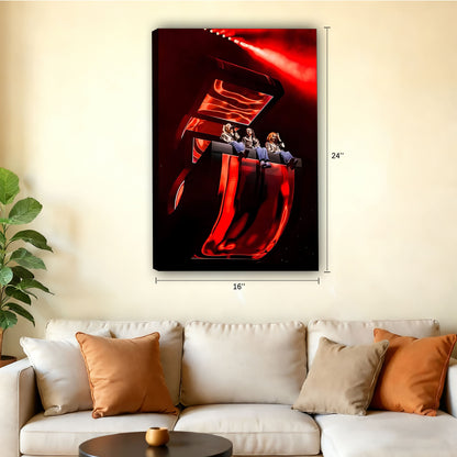 Neutral Abstract Framed Wall Art - Minimalist Line Art for Office or Studio Liberty Signs#SZ086