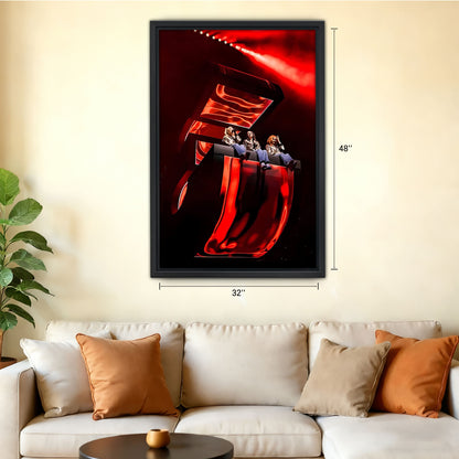 Neutral Abstract Framed Wall Art - Minimalist Line Art for Office or Studio Liberty Signs#SZ086