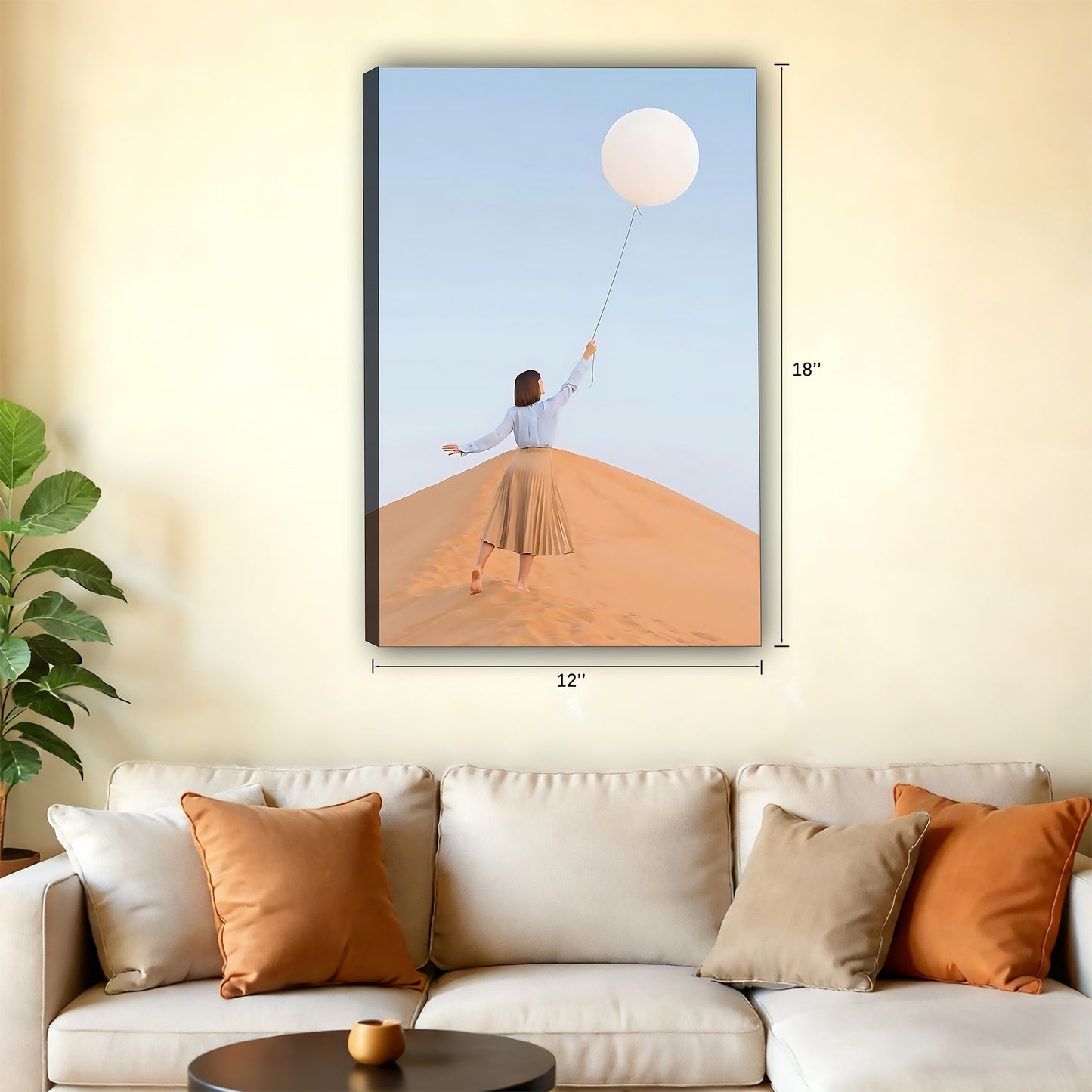 Neutral Abstract Framed Wall Art - Minimalist Line Art for Office or Studio Liberty Signs#SZ088