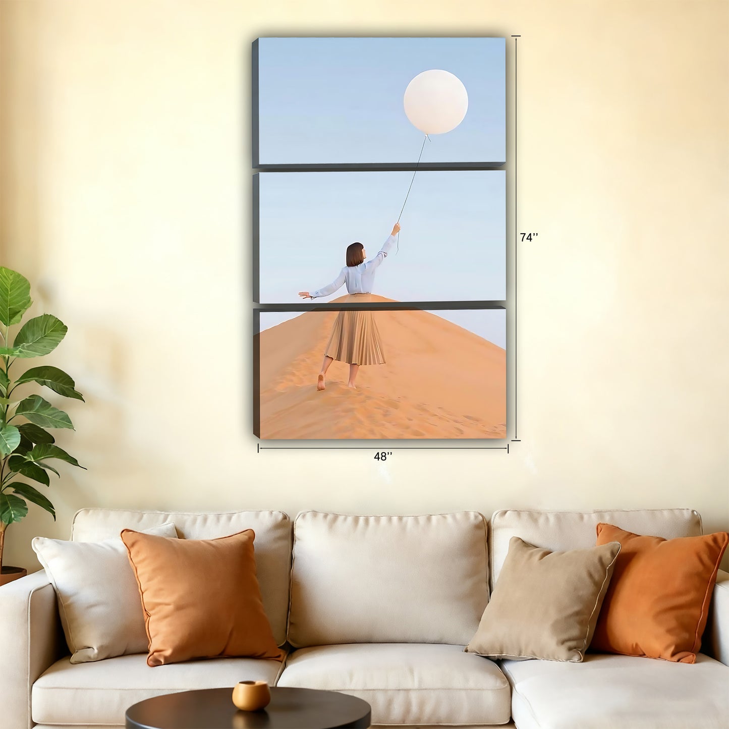 Neutral Abstract Framed Wall Art - Minimalist Line Art for Office or Studio Liberty Signs#SZ088