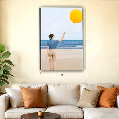 Neutral Abstract Framed Wall Art - Minimalist Line Art for Office or Studio Liberty Signs#SZ089