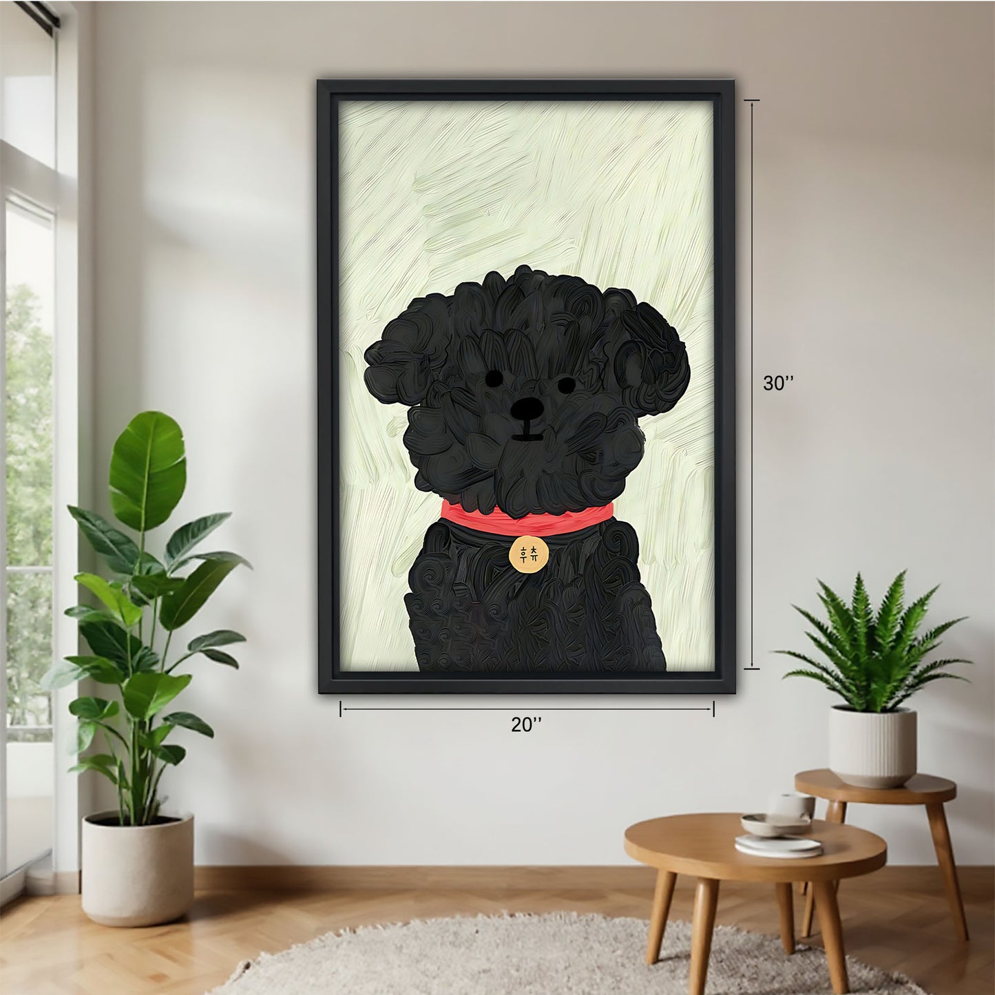 Funny Dog Art - Canvas Wall Art - Abstract Funny Living Room Decor| Liberty Signs #SZ092
