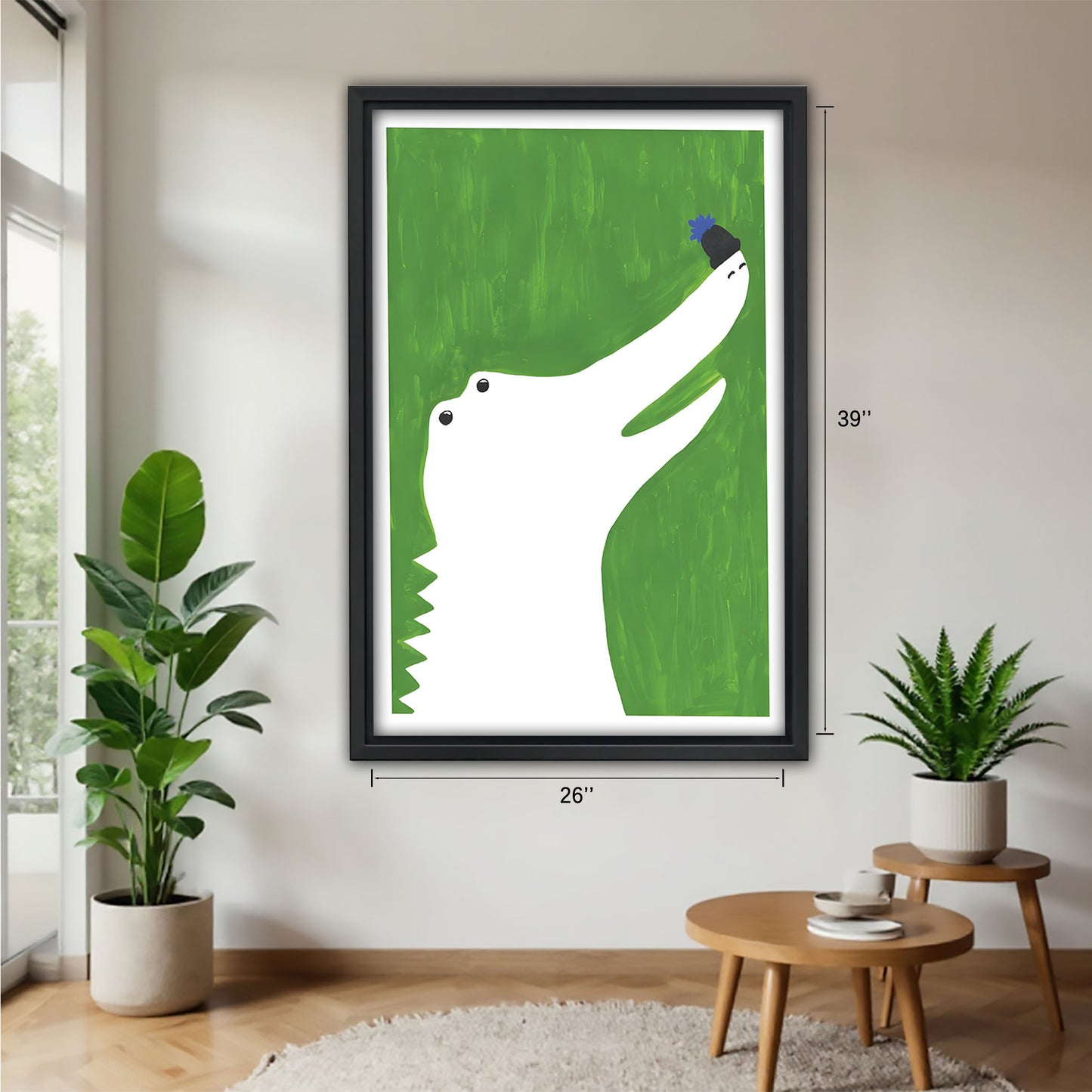 Funny Dog Art - Canvas Wall Art - Abstract Funny Living Room Decor| Liberty Signs #SZ096