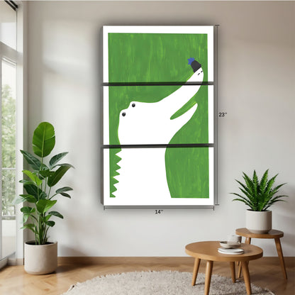 Funny Dog Art - Canvas Wall Art - Abstract Funny Living Room Decor| Liberty Signs #SZ096