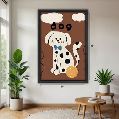 Funny Dog Art - Canvas Wall Art - Abstract Funny Living Room Decor| Liberty Signs #SZ098