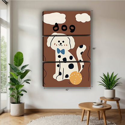 Funny Dog Art - Canvas Wall Art - Abstract Funny Living Room Decor| Liberty Signs #SZ098