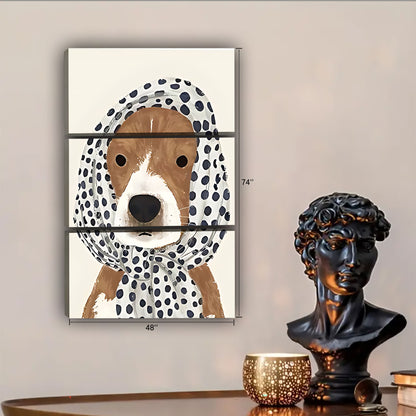 Funny Dog Art - Canvas Wall Art - Abstract Funny Living Room Decor| Liberty Signs #SZ103